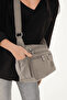 Water Resistant Crinkle Fabric Multi-Pocket Crossbody Women's Shoulder Bag - 3