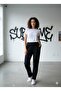 Buuble Casual Elastic Waistband, No Elastic Legs, Comfortable Bottoms, Sweatpants - 2