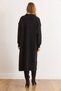 Women's Black Polo Neck Midi Knit Dress Elb-19002582 - 3