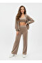 Women's Mink Zippered Hooded Triple Velvet Set Per0097