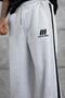 Men's Sweatpants Achestudios Yazili Alti Gray Oversize Baggy Loose Fit 3 Yarns Without Drawstrings - 3