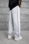 Men's Sweatpants Enjoy Striped Six Gray Oversize Printed Baggy Loose Fit 3 Yarns Without Ruffles - 6