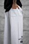 Men's Sweatpants Puskurtme Alti Gray Baggy Loose Fit 3 Yarns Without Drawstrings - 3