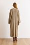Women's Mink Sleeve Folded Maxi Knitwear Cardigan Hrk-19000459 - 3