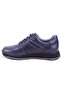 Dma08-1071 Navy Blue Orthopedic Daily Men's Leather Shoes - 3