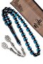 Men's Gift Prayer Beads, Blue Prayer Beads, Powder Amber Prayer Beads - 2