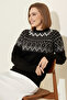Jacquard Knitwear R4509 Black - 3