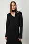 V-Neck Belted Knitwear Dress 63401 - 3