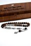 Men's Father's Day Lettered 8mm Sphere Cut Tiger Eye Rosary
