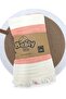 Premium Quality Double Layer 110X90 cm Fringed Striped Luxury Muslin Blanket / - 3