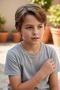 316 L Steel Boy's Atac Necklace Bracelet Set Does Not Cause Allergies or Tarnish Stylish Elegant Gold - 3