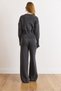 Women's Anthracite Snap Detailed Bottom and Top Knitwear Set Tkm-19000473 - 3