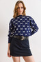 Women's Navy Blue Belt Detailed Shorts Mini Skirt Etk-19000364 - 2