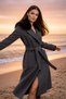 Aurora Fur Collar Cashmere Coat - 4