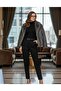 Belted Women's Skinny Leg Fabric Trousers - 2