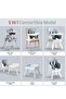 6-in-1 Baby High chair with 2 height Adjustable, 5-point belt, tray, study table & chair for Baby - 5