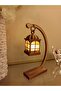 Led Illuminated Decorative Lantern Candle Holder Christmas Valentine's Day 23 cm Bronze 1 Piece Led Candle Is Included - 5