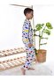 Dinosaur Patterned Cotton Children's Pajama Set - 3