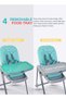 Baby High Chair for Kids with Adjustable Height and Footrest, Feeding Booster Chair Seat - 5