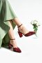 Women's Stone Beige Heeled Shoes [9] cm - 3