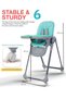 Baby High Chair for Kids with Adjustable Height and Footrest, Feeding Booster Chair Seat - 3