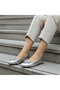 Women's Patent Leather Ballerinas Fish Scale Leather Ballerinas – with Ribbon, Comfortable Non-Slip Sole, Casual Stylish Shoes - 6