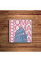 Paris, Rome, London and Berlin Themed Natural Stone Travertine Coasters Stone Coasters Set of 4 - 5