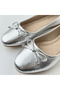 Women's Patent Leather Ballerinas Fish Scale Leather Ballerinas – with Ribbon, Comfortable Non-Slip Sole, Casual Stylish Shoes - 2