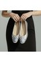 Women's Patent Leather Ballerinas Fish Scale Leather Ballerinas – with Ribbon, Comfortable Non-Slip Sole, Casual Stylish Shoes - 4