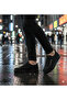 Men's Black Lace-Up Leather Classic Shoes Casual Sports Stylish High Flat Sole Comfortable Sneaker - 3