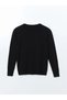 Lcwaikiki Classic Black Crew Neck Women's Knitwear Cardigan - 6