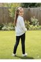 Girl's Pearl/ Button Decorated Stylish White Blouse Shirt - 3