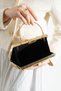 Pearly Gold Shoes Bag Combination Platform 11cm Heels Pearls Band Evening Dress Shoes and Bag Set - 5
