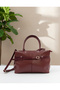 Women's Faux Leather Zippered Shoulder & Hand Bag (with Strap) Width 35 Length 20 - 2