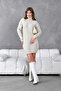 Women's Turtleneck Ribbed Knit Knitwear Tunic 7519Sw - 4