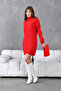 Women's Turtleneck Ribbed Knit Knitwear Tunic 7519Sw
