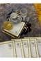 6 Pieces of Embroidered Stain-Resistant Linen Gardenia Fabric Cocktail & Coffee Serving Napkins with Flower Brooches - 3