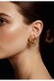 Gold Color Xuping Pasta Luxury Steel Earrings (Product Size 3 cm) - 3