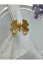 12-Piece Napkin Ring Napkin Holder Accessory Tableware Kitchen Display Holder Dowery Napkin Holder Gold Silver Metal - 4