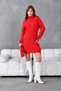 Women's Turtleneck Ribbed Knit Knitwear Tunic 7519Sw - 5