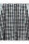 Elastic Waist Plaid Patterned Polyviscon Skirt - Light Gray - 3