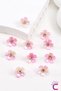 10-Piece Baby Pink Floral Stone Snap Clip Knitted Hair Ornament - Children's Ornament Hairpin Earring Metal - 4
