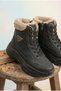 Zr-123 Super Lightweight Orthopedic Fur Lined Girls' Sports Boots - Black Beige - 3