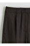 Esvab • Modern & Distinctive Loose Fit Striped Women's Pleated Trousers - 7