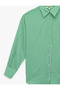 Regular Fit Long Sleeve Classic Collar Viscose Striped Shirt - 5