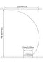 Nordic Style LED Arc Floor Lamp - 2