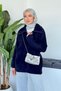 Niobe Angora Casual Sweater Navy Blue - 4