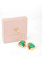 Paris Emerald Stone Earrings - 4