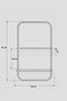 Pito Metal Glass Wall Shelf - Stylish Organizer Shelving Unit for Kitchen, Bathroom, and Bedroom - 5
