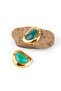 Paris Emerald Stone Earrings - 5